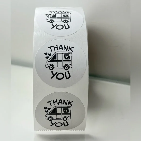 100 Thank You USPS Sticker, Thank You Sticker, Postal Mailbox Sticker - Picture 10 of 15